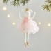 Christmas Tree White Crown Angel Ornament for Window Decoration, Holiday Atmosphere Scene Arrangement Hanging Decor Christmas Tree White Crown Angel Ornament for Window Decoration, Holiday Atmosphere Scene Arrangement Hanging Decor