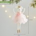 Christmas Tree White Crown Angel Ornament for Window Decoration, Holiday Atmosphere Scene Arrangement Hanging Decor Christmas Tree White Crown Angel Ornament for Window Decoration, Holiday Atmosphere Scene Arrangement Hanging Decor