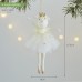 Christmas Tree White Crown Angel Ornament for Window Decoration, Holiday Atmosphere Scene Arrangement Hanging Decor Christmas Tree White Crown Angel Ornament for Window Decoration, Holiday Atmosphere Scene Arrangement Hanging Decor