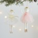 Christmas Tree White Crown Angel Ornament for Window Decoration, Holiday Atmosphere Scene Arrangement Hanging Decor Christmas Tree White Crown Angel Ornament for Window Decoration, Holiday Atmosphere Scene Arrangement Hanging Decor