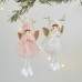Cute Pink Angel Christmas Tree Ornament for Holiday Decoration and Scene Arrangement