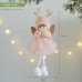 Cute Pink Angel Christmas Tree Ornament for Holiday Decoration and Scene Arrangement