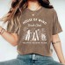 Wash and make old HOUSE printed short sleeves