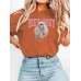 BEETANBUY Two rabbits loose casual short sleeves