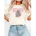 BEETANBUY Two rabbits loose casual short sleeves
