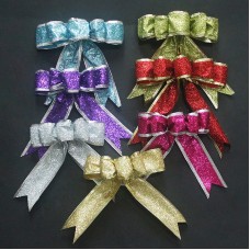 Christmas Tree Handmade 3D Bow Ornament Decoration for Holiday Hotel Mall Window Display Scene Christmas Tree Handmade 3D Bow Ornament Decoration for Holiday Hotel Mall Window Display Scene