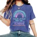 Wash and make old rainbow short sleeves