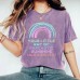 Wash and make old rainbow short sleeves