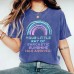 Wash and make old rainbow short sleeves