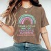 Wash and make old rainbow short sleeves