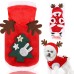 Pet Christmas clothing flannel autumn and winter warm pet dog cat clothing reindeer clothing Christmas