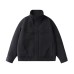 Thick Stand-up Collar Workwear Cotton Coat Solid Color Warm Outerwear
