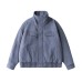 Thick Stand-up Collar Workwear Cotton Coat Solid Color Warm Outerwear