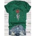 Skeleton Hand Rose Short Sleeve