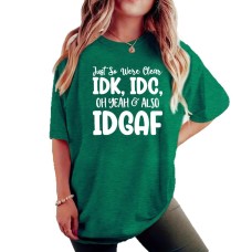 Short sleeved TDK TDC letters