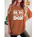 Short sleeved TDK TDC letters