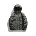 White Duck Down Zipper Closure Hooded Loose Fit White Duck Down Zipper Closure Hooded Loose Fit