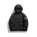 White Duck Down Zipper Closure Hooded Loose Fit White Duck Down Zipper Closure Hooded Loose Fit