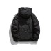White Duck Down Zipper Closure Hooded Loose Fit White Duck Down Zipper Closure Hooded Loose Fit