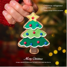 Christmas Decorations Christmas Gingerbread Man Atmosphere Decoration Christmas Tree Vintage Cute Resin Magnetic Fridge Sticker