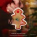 Christmas Decorations Christmas Gingerbread Man Atmosphere Decoration Christmas Tree Vintage Cute Resin Magnetic Fridge Sticker