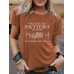 PATIENT Pattern New Round Neck Loose Short Sleeve