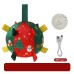 Christmas style dog toy ball outdoor sports ball self fun grinding plush ball small and medium-sized dog training pet toy