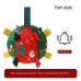 Christmas style dog toy ball outdoor sports ball self fun grinding plush ball small and medium-sized dog training pet toy