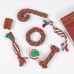 Pet Toys Christmas Series Christmas Combination Cotton Rope Toys Teeth Cleaning Teeth Grinding Dog Toys