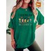 Happy Child Pattern Printed Round Neck Loose Short Sleeve