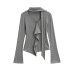 Irregular base top with ruffle edge and ribbon