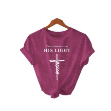 Round neck Even in Darknes top for women