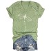 Short sleeved dragonfly print