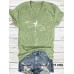 Short sleeved dragonfly print
