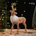 Christmas Reindeer Decoration, Christmas Ornament, Cartoon Holiday Decorative Figurine