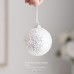 Christmas Ornament Tree Tinsel Holiday Decoration, Bell and Star Hanging Decor for Window Display and Festival Scene Arrangement