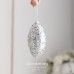 Christmas Ornament Tree Tinsel Holiday Decoration, Bell and Star Hanging Decor for Window Display and Festival Scene Arrangement
