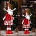 Christmas Stretchy Creative Dolls, Knit-Style Santa Claus, Snowman Reindeer Figurines Holiday Decoration