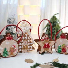 Christmas Tree Felt Carry Bag Gift Decoration for Christmas Eve Apple Decorative Bag Christmas Tree Felt Carry Bag Gift Decoration for Christmas Eve Apple Decorative Bag