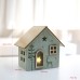 Felt Light-Up Mini Wooden House Christmas Tree Desktop Bar Counter Atmosphere Decoration Festival Ornament