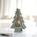 Felt Light-Up Mini Wooden House Christmas Tree Desktop Bar Counter Atmosphere Decoration Festival Ornament