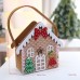 Christmas Gingerbread Man Felt Tote Bag for Holiday Gift Apple Candy Decoration Christmas Cottage Style
