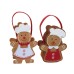 Christmas Gingerbread Man Holiday Decoration Desk Felt Gift Tote Bag