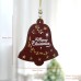 Christmas Wooden Bell Ornament for Tree, Hotel Window, DIY Atmosphere Decoration, Hanging Decor