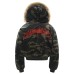 Street Style Camouflage Design Men's Loose Thick Winter Hooded Cotton Jacket