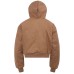 Street Style Men's Loose Thick Winter Hooded Cotton Jacket with Metal Buckle Design
