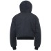Street Style Men's Loose Thick Winter Hooded Cotton Jacket with Metal Buckle Design