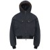 Street Style Men's Loose Thick Winter Hooded Cotton Jacket with Metal Buckle Design
