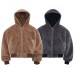 Street Style Reversible Design Men's Loose Thick Winter Hooded Cotton Coat