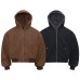 Street Style Reversible Design Men's Loose Thick Winter Hooded Cotton Coat